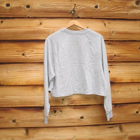 NWT Gray Cropped Sweatshirt Top - Picture 4 of 8